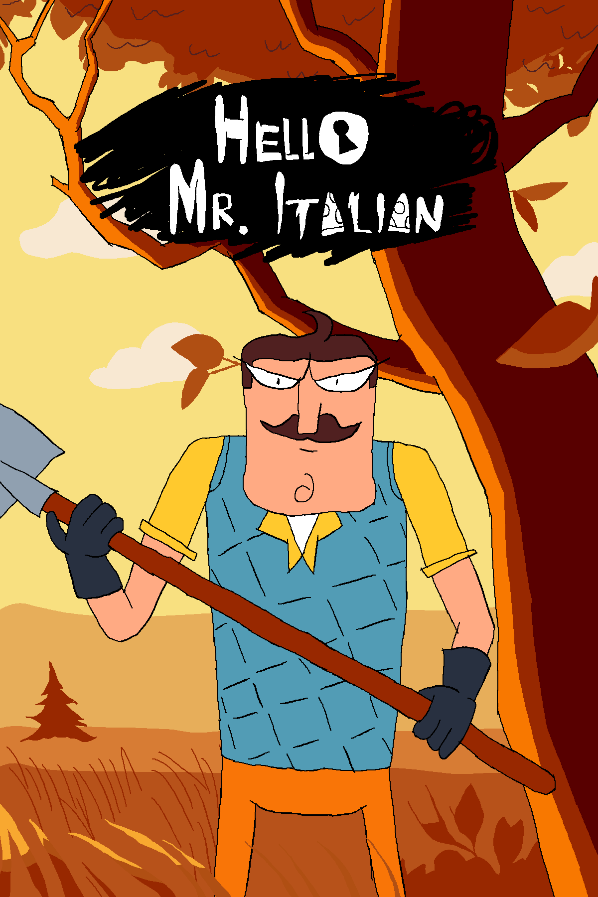 Hello Neighbour in Pizza Tower