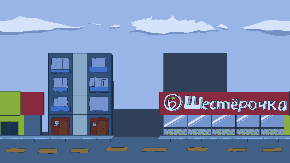 Moscow Background from Vodka Tower